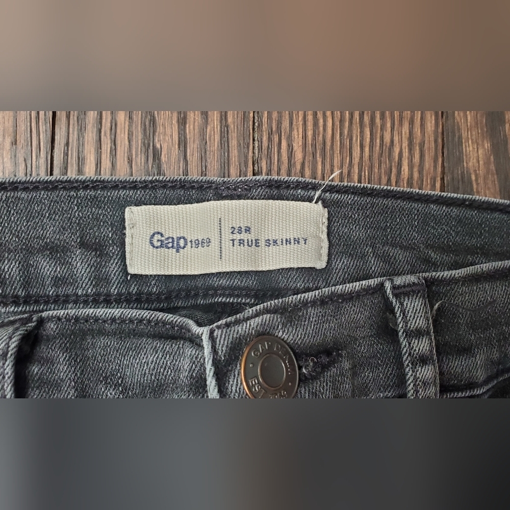 GAP True Black Skinny Jeans Size 28 - Picture 4 of 5